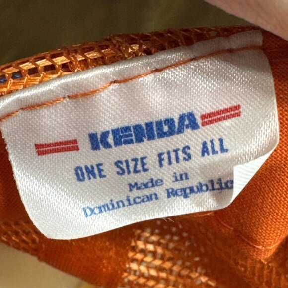 VINTAGE Trucker Hat Cap SnapBack Mesh Rope Orange Kenda General‎ Spice - Picture 8 of 10